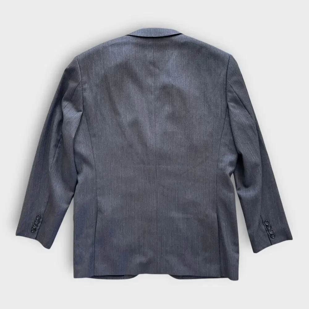 J.Crew Ludlow Jacket Blazer Men's 42R Gray Italian Wool Herringbone Tollegno